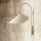 Arum Swivel Bracket Wall Lamp with Adjustable Curved Shade for Modern Interiors