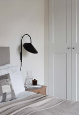 Arum Swivel Bracket Wall Lamp with Adjustable Curved Shade for Modern Interiors
