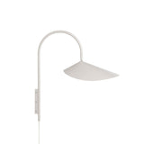 Arum Swivel Bracket Wall Lamp with Adjustable Curved Shade for Modern Interiors