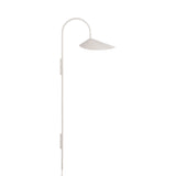 Arum Swivel Bracket Wall Lamp with Adjustable Curved Shade for Modern Interiors