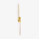 Asymmetric Linear Strip Wall Light Modern LED Brass Sconce for Hallway and Bedroom
