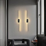 Asymmetric Linear Strip Wall Light Modern LED Brass Sconce for Hallway and Bedroom