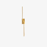 Asymmetric Linear Strip Wall Light Modern LED Brass Sconce for Hallway and Bedroom