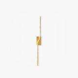 Asymmetric Linear Strip Wall Light Modern LED Brass Sconce for Hallway and Bedroom