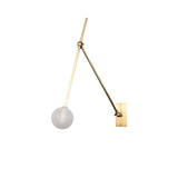 Auguri Adjustable Articulating Joint Wall Sconce Modern Indoor Brass Wall Lamp