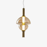 Aurora Glass Globe LED Pendant Lamp Contemporary Ceiling Light Fixture for Modern Homes