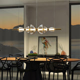 Aurora Glass Globe LED Pendant Lamp Contemporary Ceiling Light Fixture for Modern Homes