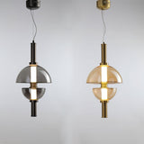 Aurora Glass Globe LED Pendant Lamp Contemporary Ceiling Light Fixture for Modern Homes