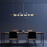 Aurora Glass Globe LED Pendant Lamp Contemporary Ceiling Light Fixture for Modern Homes