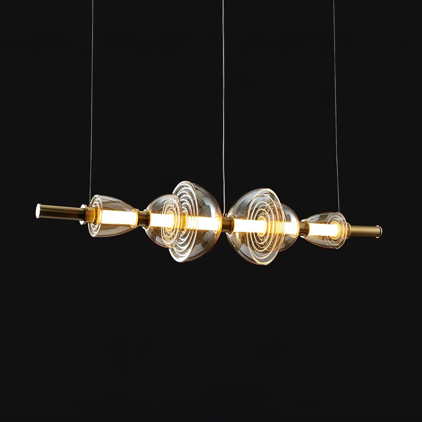 Aurora Glass Globe LED Pendant Lamp Contemporary Ceiling Light Fixture for Modern Homes