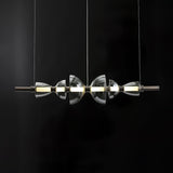 Aurora Glass Globe LED Pendant Lamp Contemporary Ceiling Light Fixture for Modern Homes