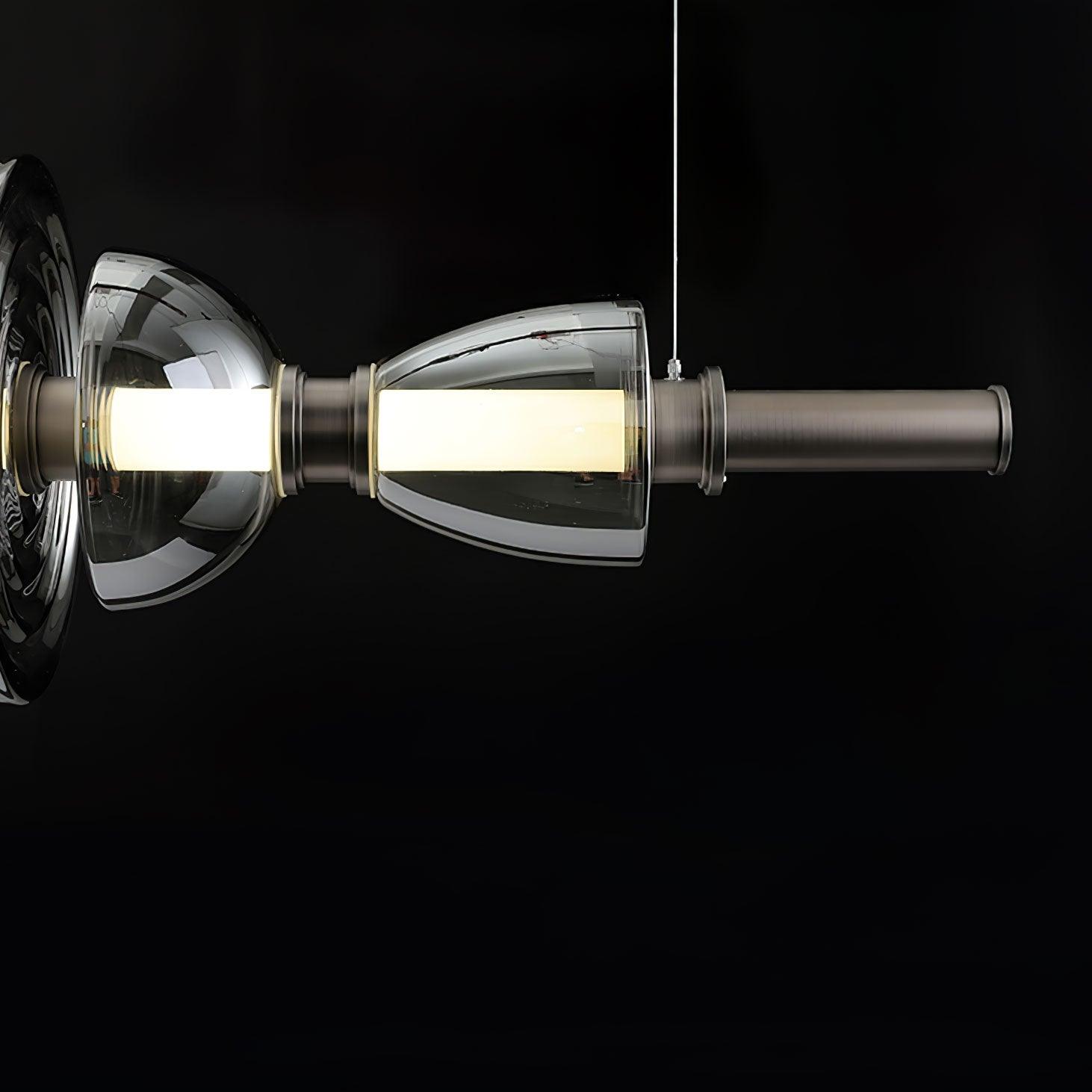 Aurora Glass Globe LED Pendant Lamp Contemporary Ceiling Light Fixture for Modern Homes