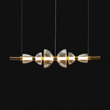 Aurora Glass Globe LED Pendant Lamp Contemporary Ceiling Light Fixture for Modern Homes