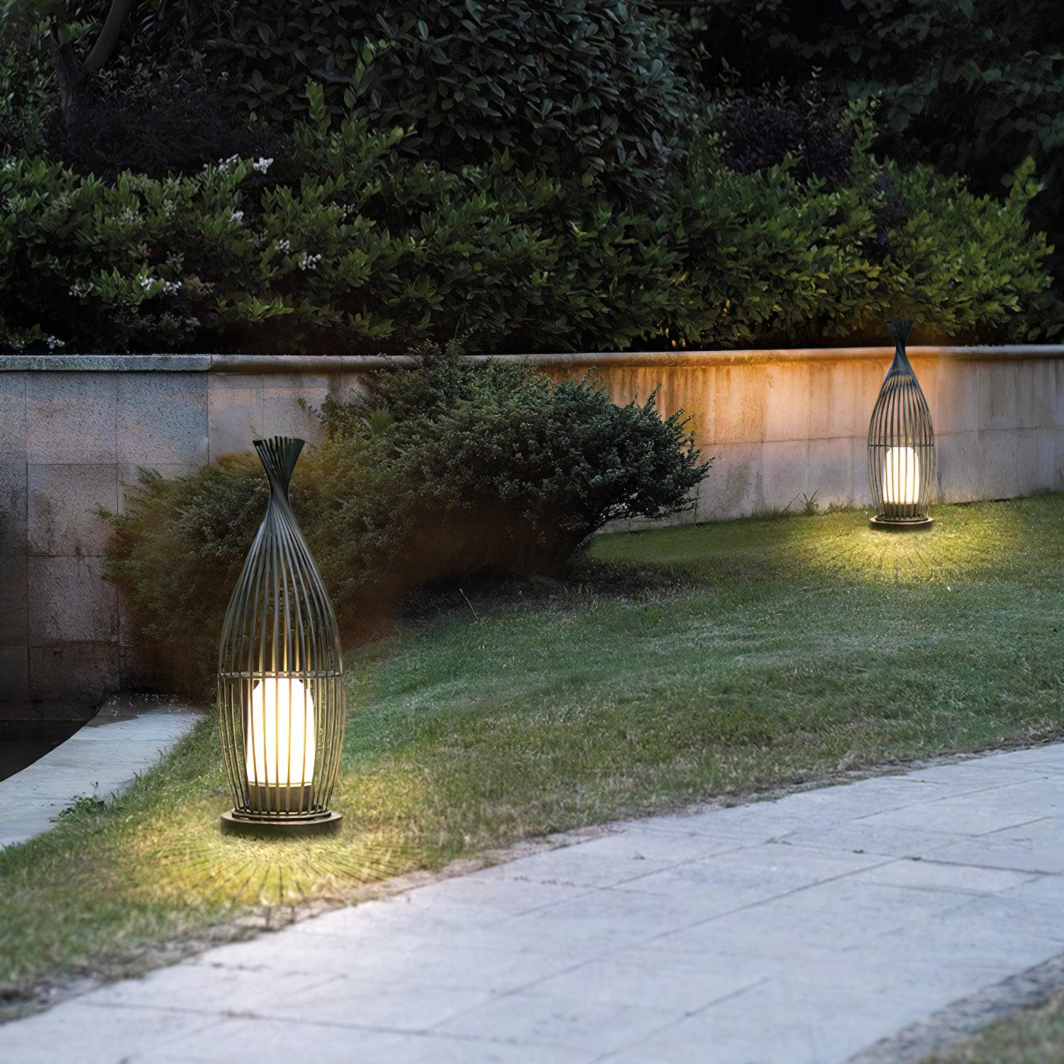 Aurora Orbis Waterproof Outdoor Lantern Sphere Light for Gardens and Patios