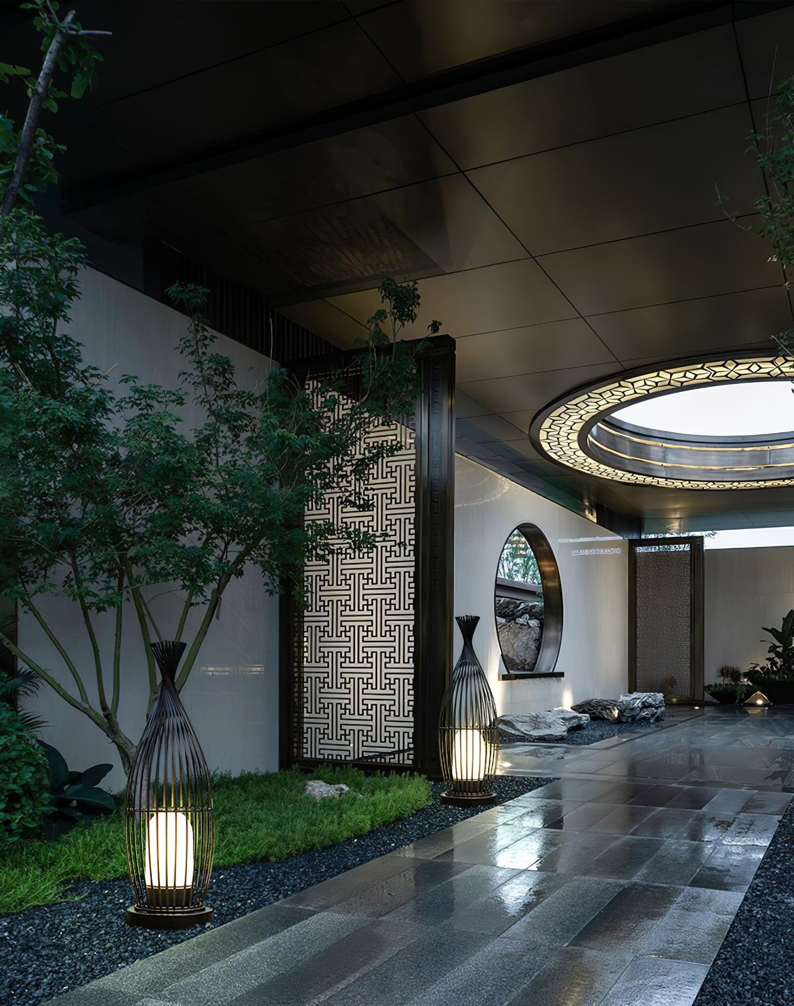 Aurora Orbis Waterproof Outdoor Lantern Sphere Light for Gardens and Patios