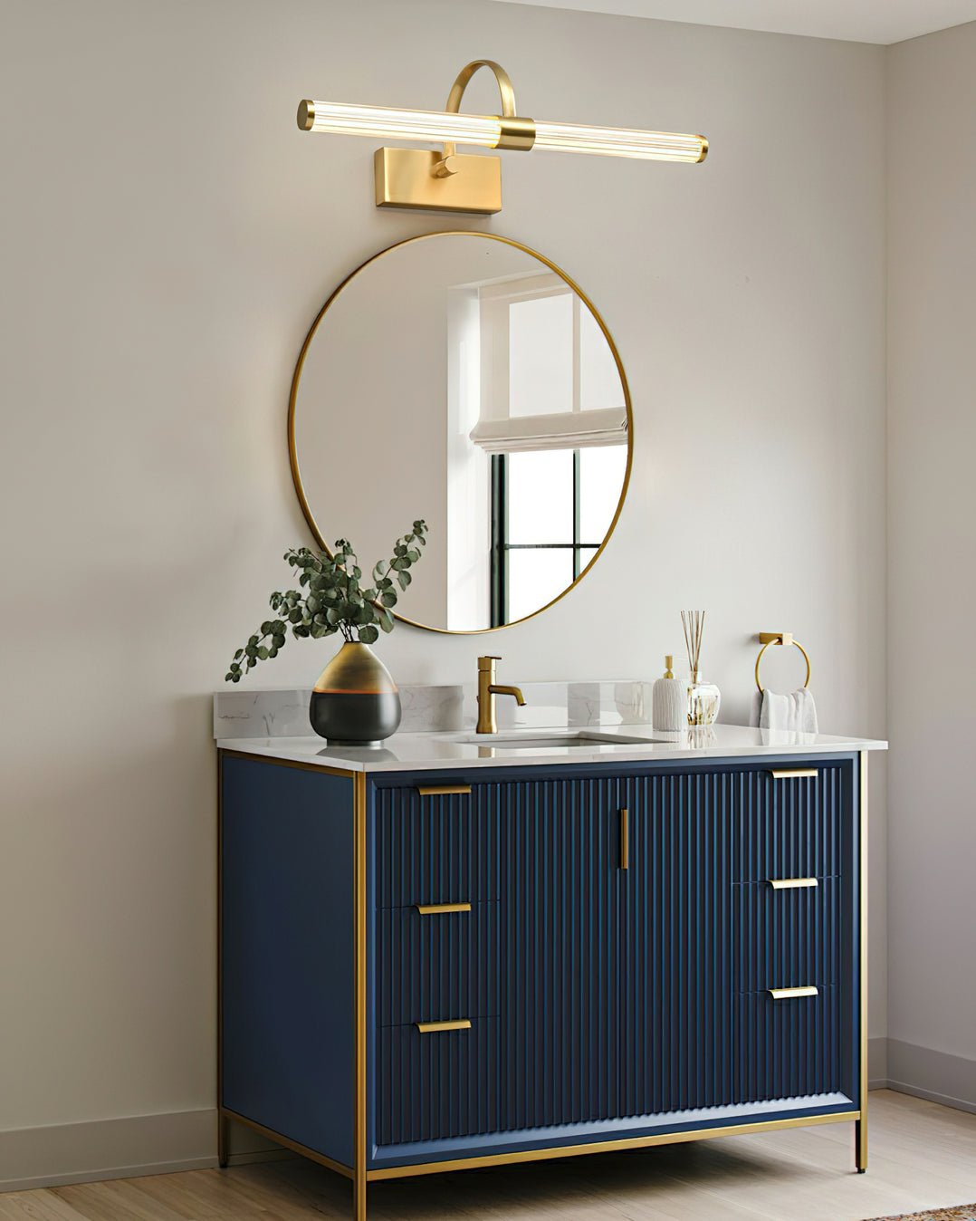 Avery Modern LED Wall Sconce with Horizontal Tubular Shade for Interior Lighting