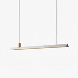 Axis T Wooden Linear LED Pendant Light for Kitchen Island Farmhouse Hanging Ceiling Fixture