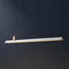 Axis T Wooden Linear LED Pendant Light for Kitchen Island Farmhouse Hanging Ceiling Fixture