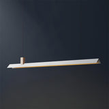 Axis T Wooden Linear LED Pendant Light for Kitchen Island Farmhouse Hanging Ceiling Fixture