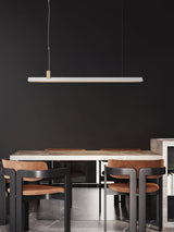 Axis T Wooden Linear LED Pendant Light for Kitchen Island Farmhouse Hanging Ceiling Fixture