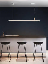 Axis T Wooden Linear LED Pendant Light for Kitchen Island Farmhouse Hanging Ceiling Fixture