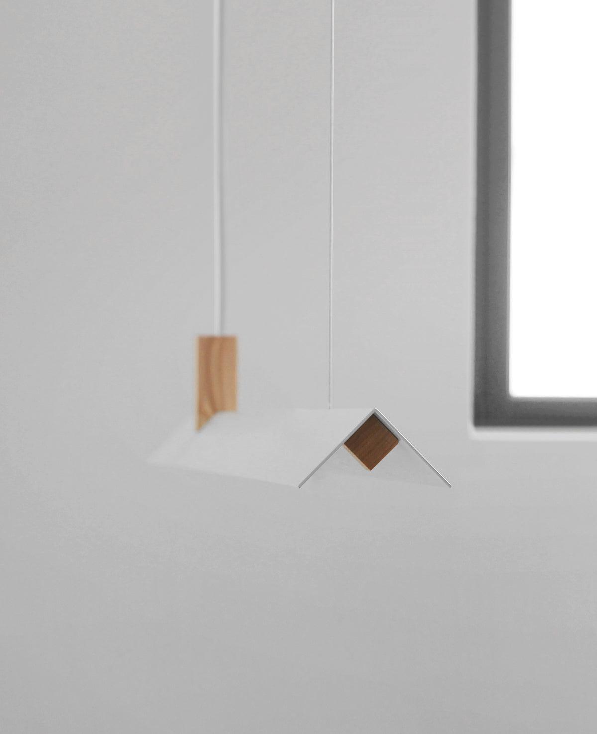 Axis T Wooden Linear LED Pendant Light for Kitchen Island Farmhouse Hanging Ceiling Fixture