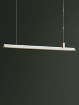 Axis T Wooden Linear LED Pendant Light for Kitchen Island Farmhouse Hanging Ceiling Fixture