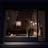 Bamboo and Linen Houselight Pendant Light Natural Organic Hanging Lamp for Living Rooms and Dining Areas