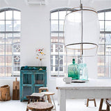 Bamboo and Linen Houselight Pendant Light Natural Organic Hanging Lamp for Living Rooms and Dining Areas