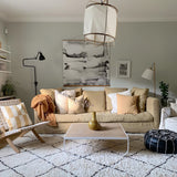 Bamboo and Linen Houselight Pendant Light Natural Organic Hanging Lamp for Living Rooms and Dining Areas