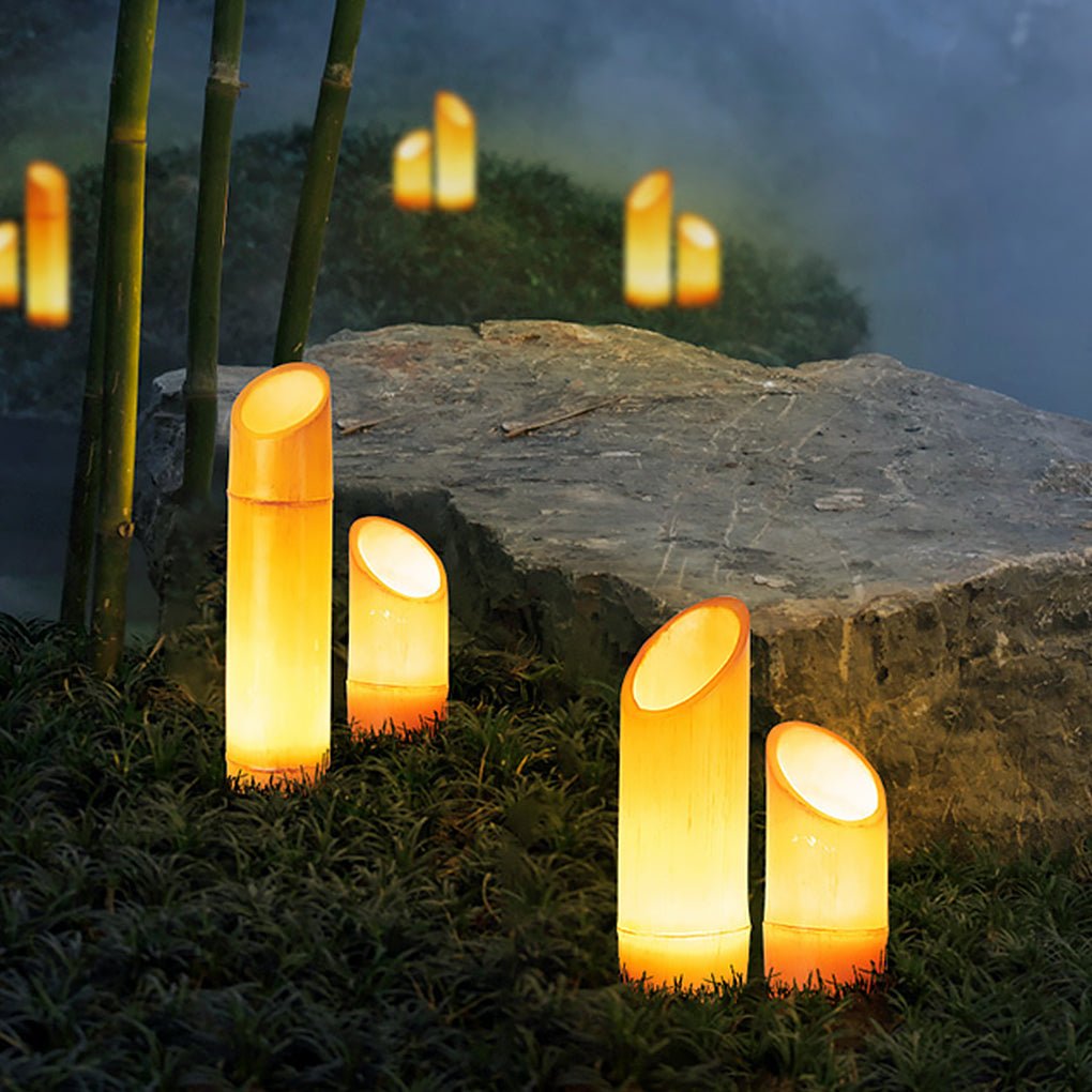 Bamboo Style Outdoor Waterproof LED Landscape Pathway Light for Gardens and Courtyards