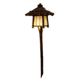 Bamboo Waterproof Outdoor Path Lights and Farmhouse Garden Lawn Lighting Fixture