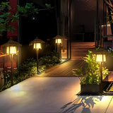 Bamboo Waterproof Outdoor Path Lights and Farmhouse Garden Lawn Lighting Fixture