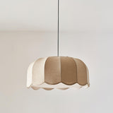 Banana Leaf Fabric Pendant Lamp Modern Organic Ceiling Chandelier for Dining Room and Living Area