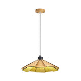 Basswood Wabi Sabi Japanese Chandelier Nordic Wood Pendant Light for Dining Room