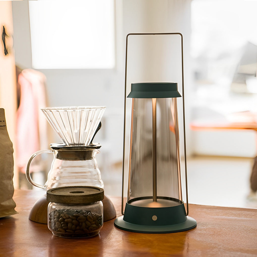 Battery Operated Waterproof LED Outdoor Light with Touch Dimming and 6000mAh Rechargeable Battery