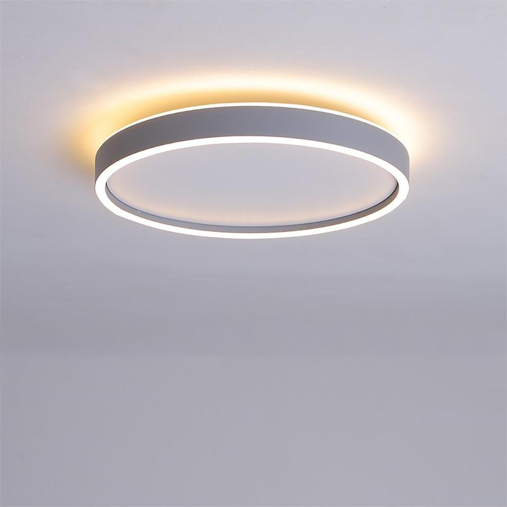 Modern Round LED Flush Mount Ceiling Light for Bedroom and Living Room Minimalist Low Profile Lighting