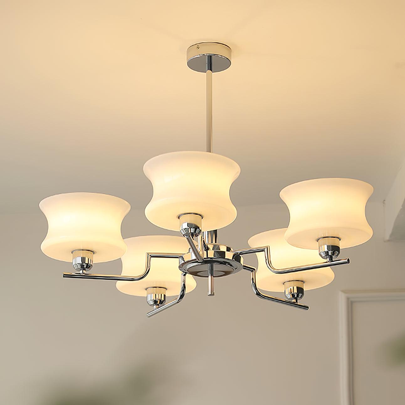 Belue Vintage Style Metal and Glass Chandelier Ceiling Light for Modern Interiors