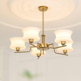 Belue Vintage Style Metal and Glass Chandelier Ceiling Light for Modern Interiors