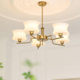 Belue Vintage Style Metal and Glass Chandelier Ceiling Light for Modern Interiors