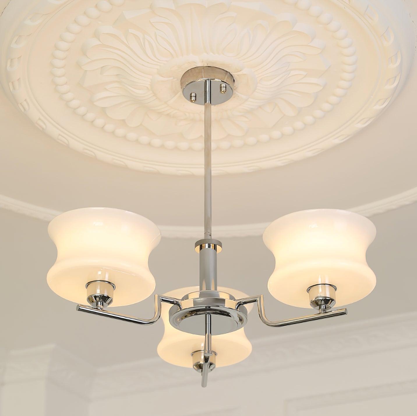 Belue Vintage Style Metal and Glass Chandelier Ceiling Light for Modern Interiors
