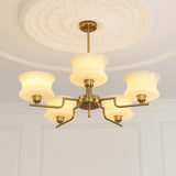 Belue Vintage Style Metal and Glass Chandelier Ceiling Light for Modern Interiors