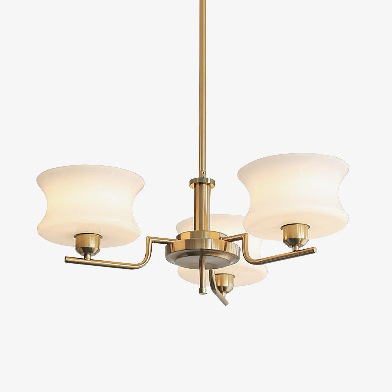 Belue Vintage Style Metal and Glass Chandelier Ceiling Light for Modern Interiors