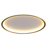 Modern Round LED Ceiling Light Ultra Thin Black Flush Mount Fixture for Bedrooms