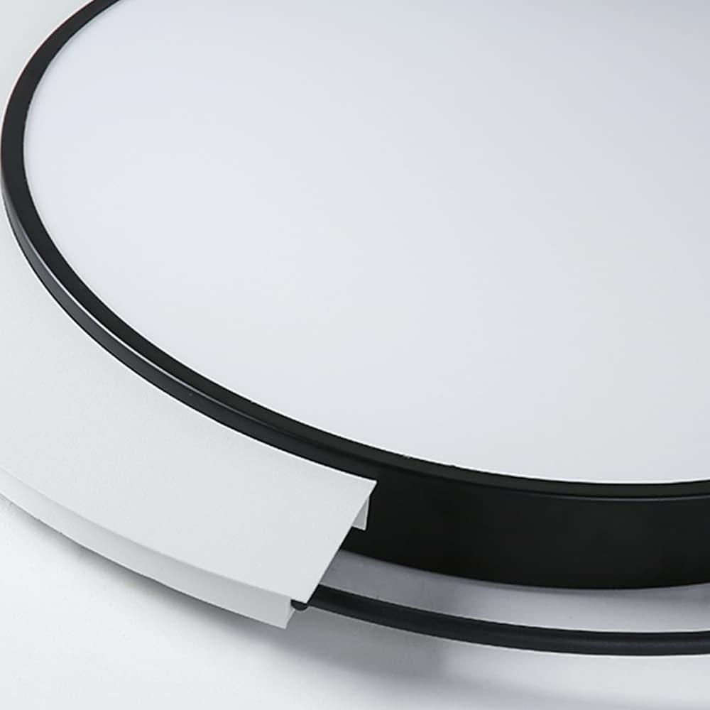 Modern LED Flush Mount Ceiling Light Round Aluminum 18 Inch Low Profile Fixture for Bedroom