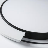 Modern LED Flush Mount Ceiling Light Round Aluminum 18 Inch Low Profile Fixture for Bedroom