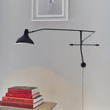 Black Industrial Mantis Arm Swing Bracket Wall Lamp Adjustable Iron Helical Sconce Lighting