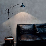 Black Industrial Mantis Arm Swing Bracket Wall Lamp Adjustable Iron Helical Sconce Lighting