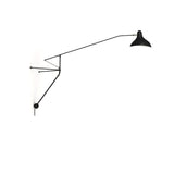 Black Industrial Mantis Arm Swing Bracket Wall Lamp Adjustable Iron Helical Sconce Lighting