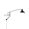 Black Industrial Mantis Arm Swing Bracket Wall Lamp Adjustable Iron Helical Sconce Lighting